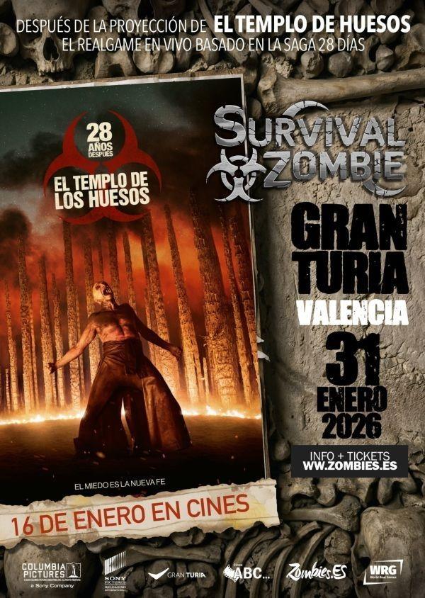 Caratula 28 AÑOS DESPUES: EL TEMPLO DE LOS HUESOS - SURVIVAL ZOMBIE